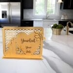 Personalized Laser Engraved Wedding Anniversary Display