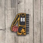 Custom Basketball Jersey & Shorts Sign – Personalized Sports Decor