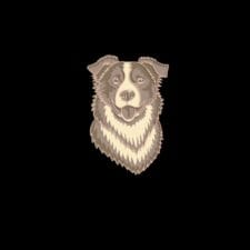 Laser Engraved 3D Border Collie Wooden Wall Art – Unique Dog Lover Gift